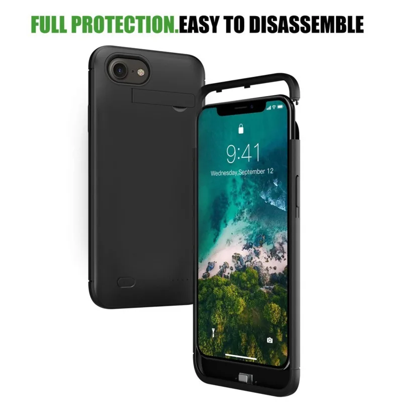 10000MAH Ultra Thin Battery Charger Case For iPhone 7 8 Plus SE 2 Charge Case For iPhone 11 12 Pro Max Xs Max Power Bank Charger thumbnail 5