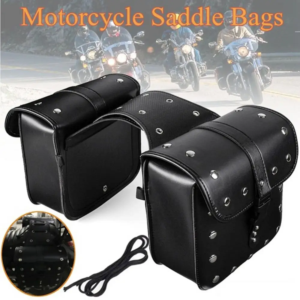 2Pcs Universal Waterproof Motorcycle Saddle Bag Pannier Side Storage Luggage Седло Мотоцикла