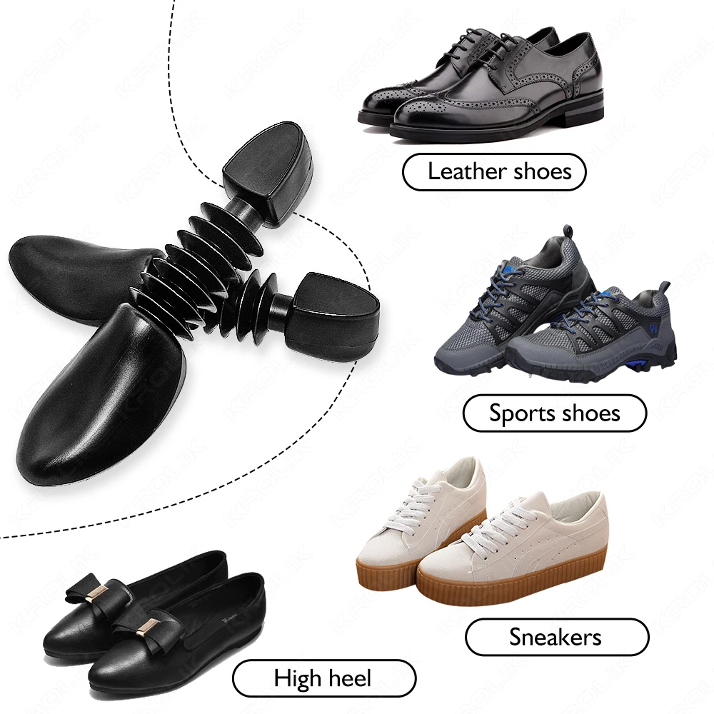 Adjustable Length Plastic Shoe Trees 2Pc Set for Men Women Shoe Stretcher Shoes Crease Protector Shoerack Footwear Lasts thumbnail 3