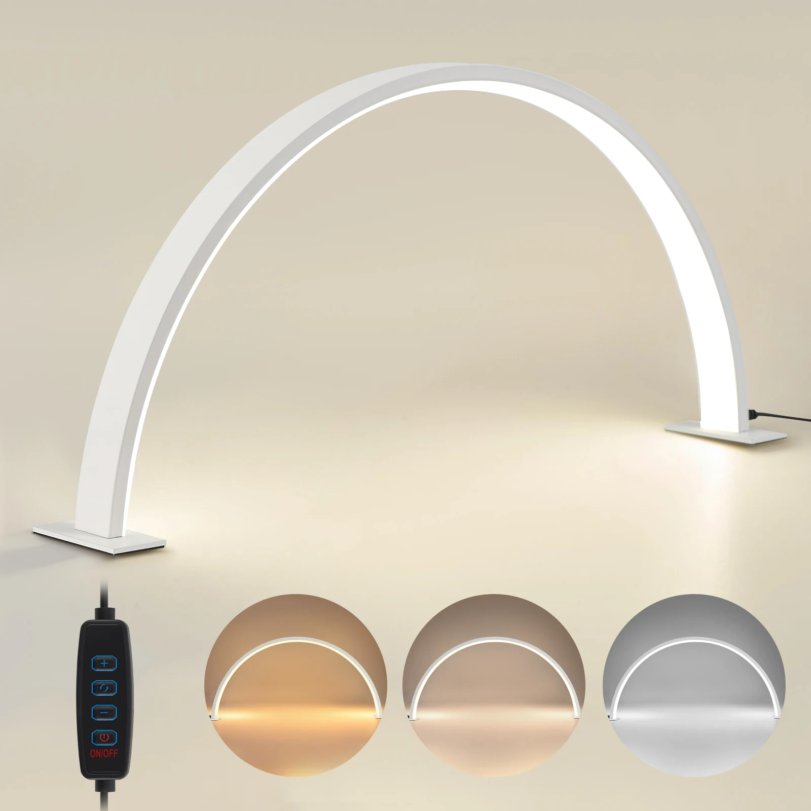LED nail lamp desktop embroidery nail arc filling lamp Tricolor dimming  portable beauty  hairdressing work professional light thumbnail 2