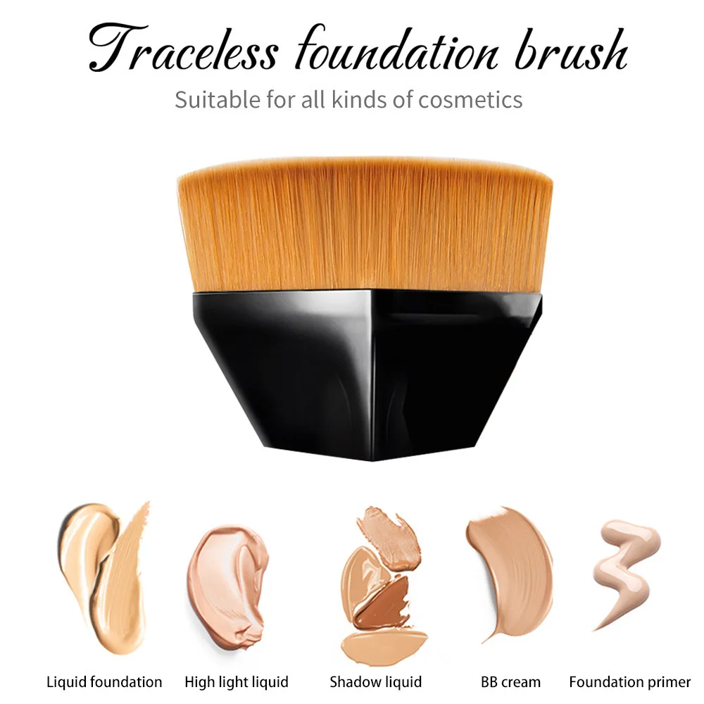 Magic Foundation Makeup Brush Liquid BB Cream No Trace Soft High Density Fiber Hair Brush Girls Beauty Tools With Box thumbnail 2