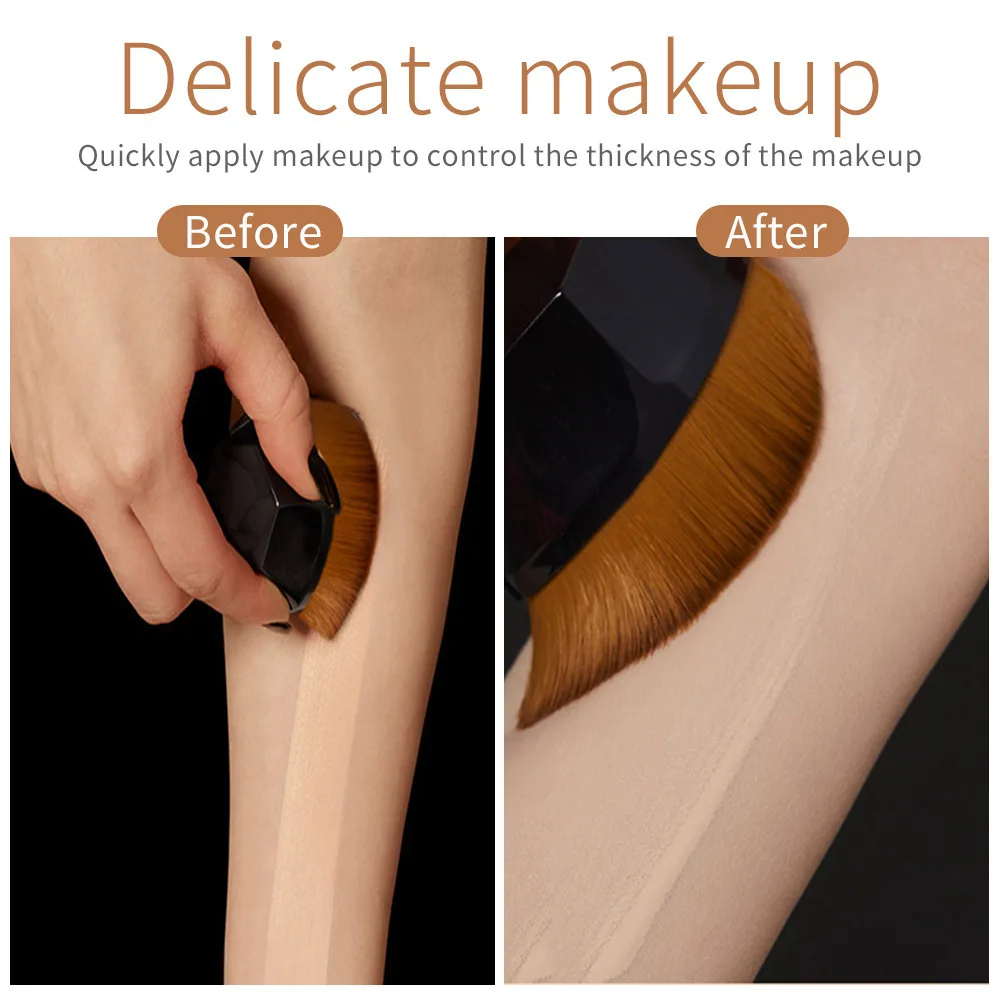 Magic Foundation Makeup Brush Liquid BB Cream No Trace Soft High Density Fiber Hair Brush Girls Beauty Tools With Box thumbnail 5