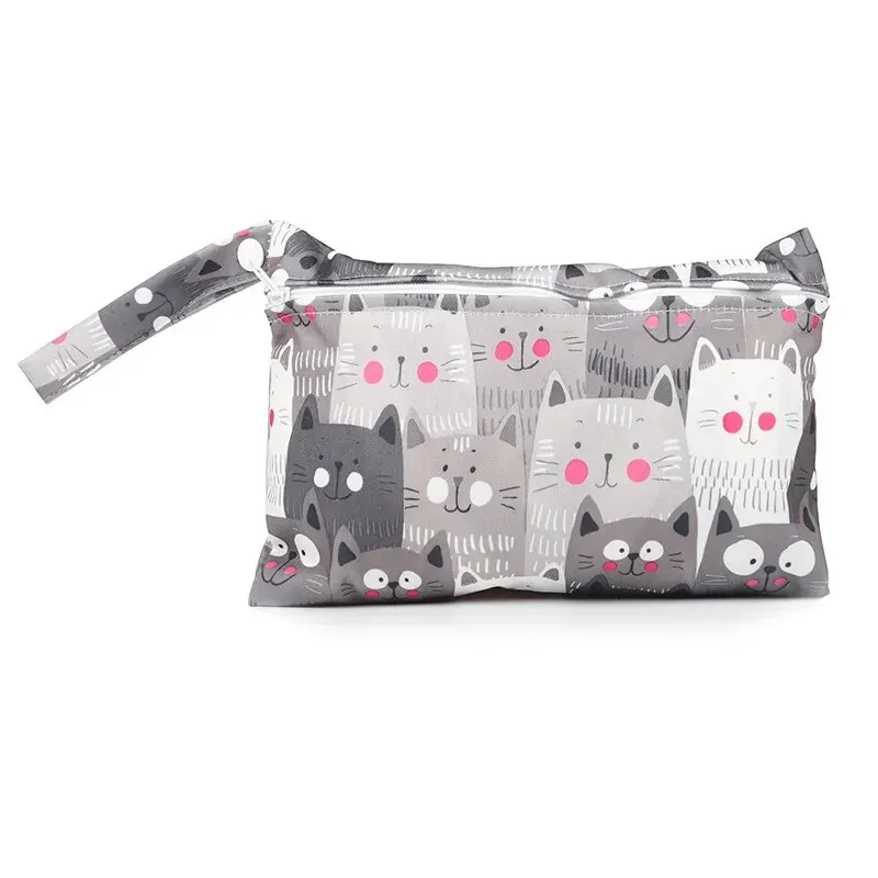 Wet Dry Baby Diaper Bag Mommy Toiletry Bags with Zippered Baby Diapers Waterproof Organizer Reusable 기저귀가방 방수가방 thumbnail 5