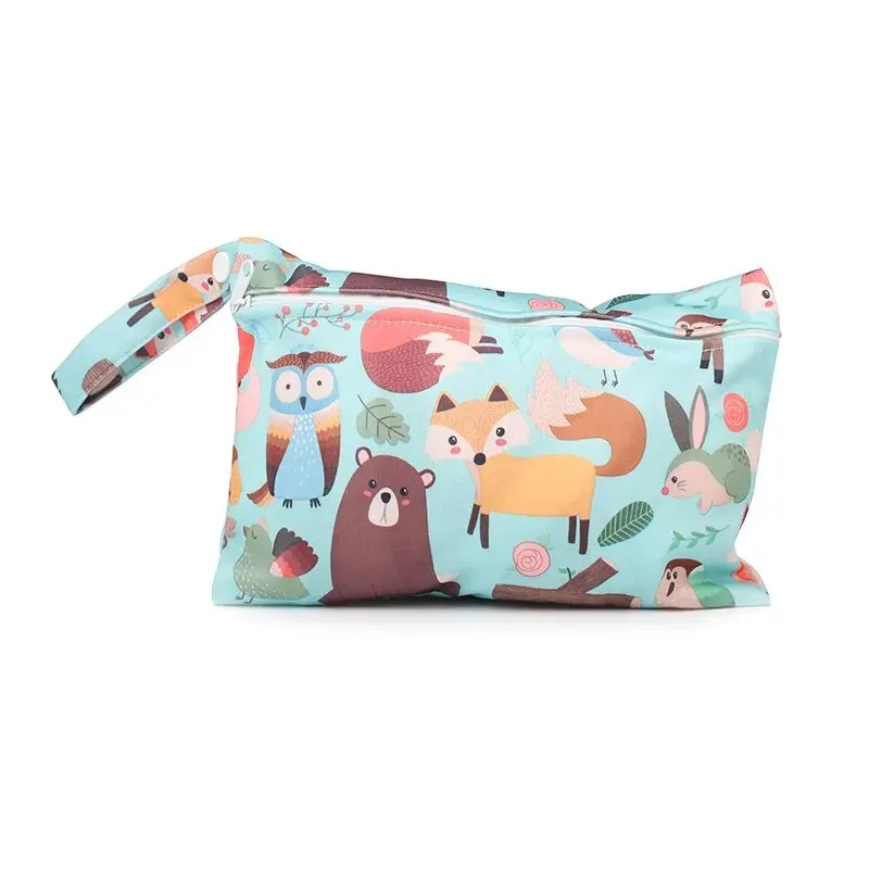 Wet Dry Baby Diaper Bag Mommy Toiletry Bags with Zippered Baby Diapers Waterproof Organizer Reusable 기저귀가방 방수가방 thumbnail 4