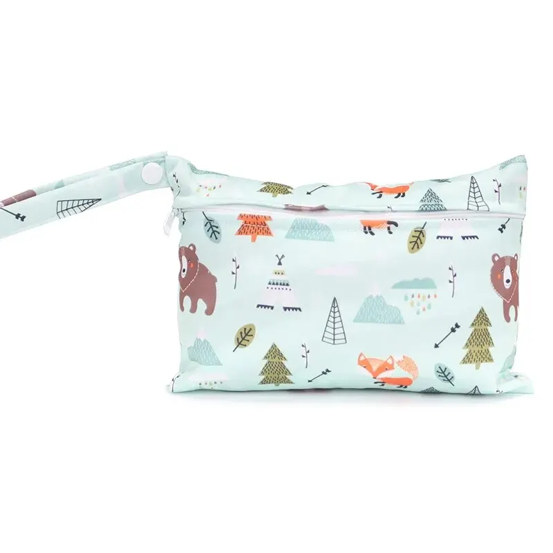 Wet Dry Baby Diaper Bag Mommy Toiletry Bags with Zippered Baby Diapers Waterproof Organizer Reusable 기저귀가방 방수가방 thumbnail 6