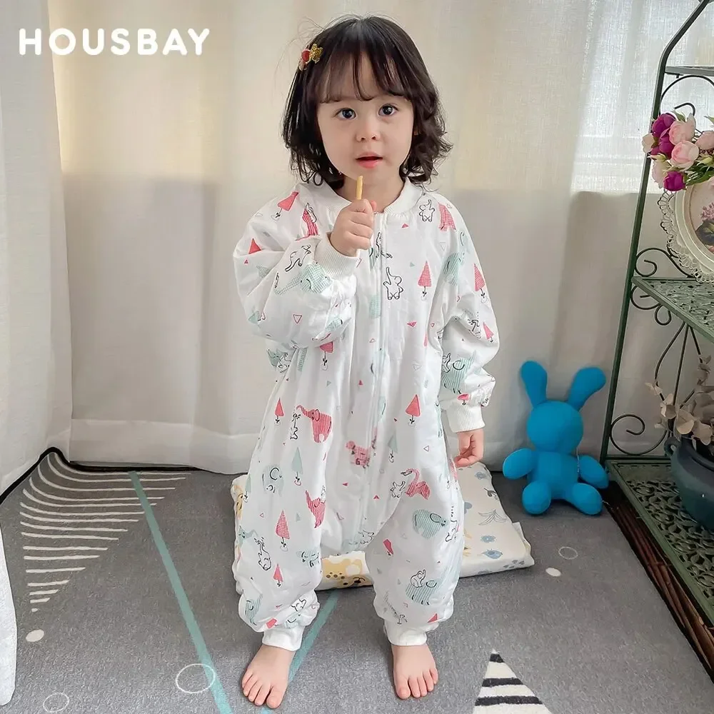 Baby Sleeping Bag Cute Girls Winter Warm Baby Sleepsack With Feet 1-4Years Kids Growth Blanket Sleepwear Children'S Sleeping Bag thumbnail 2