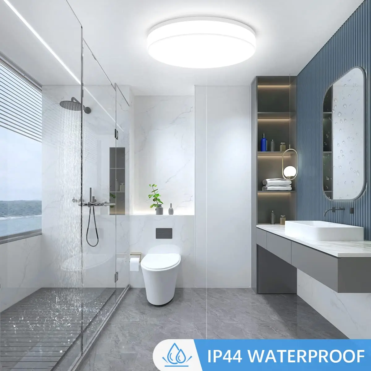 IRALAN Ultra-thin Round LED Ceiling Light Bedroom Light Neutral White Cool White Warm White 48W 36W 24W 18W LED Ceiling Light thumbnail 4