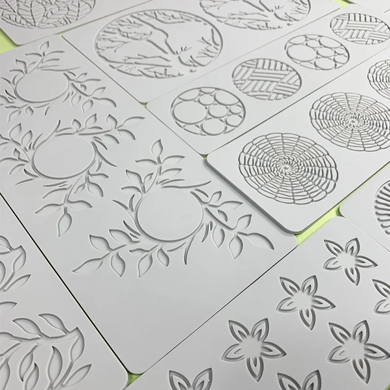Leaf Circle Ring Sugar Flipping Lace Pad Tree Branches Vegetable Western Food Decoration Molecular Cuisine Baking Silicone Mold thumbnail 4