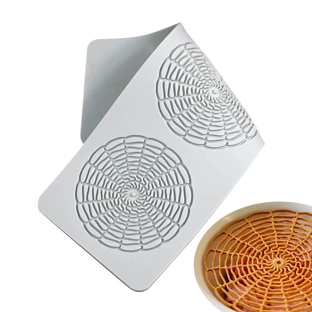 Leaf Circle Ring Sugar Flipping Lace Pad Tree Branches Vegetable Western Food Decoration Molecular Cuisine Baking Silicone Mold thumbnail 6