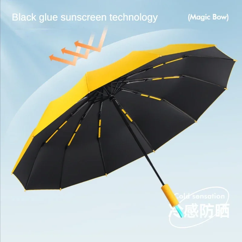 Super Strong Windproof Automatic Umbrella for Men and Women, 72 Bone, Large Rainproof, Sun UV Protection, Folding Rain Umbrellas thumbnail 2