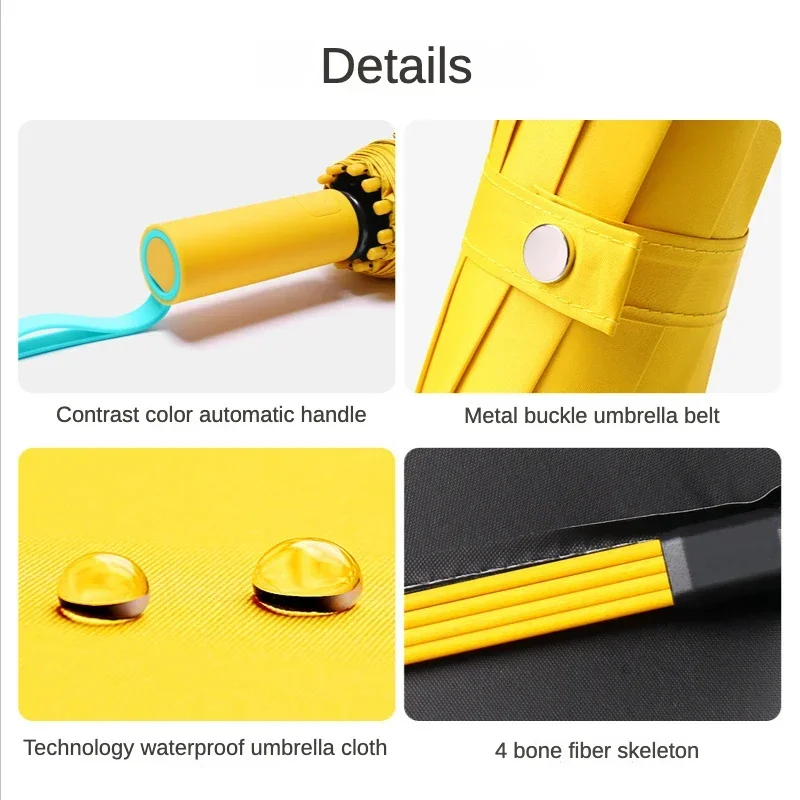 Super Strong Windproof Automatic Umbrella for Men and Women, 72 Bone, Large Rainproof, Sun UV Protection, Folding Rain Umbrellas thumbnail 5