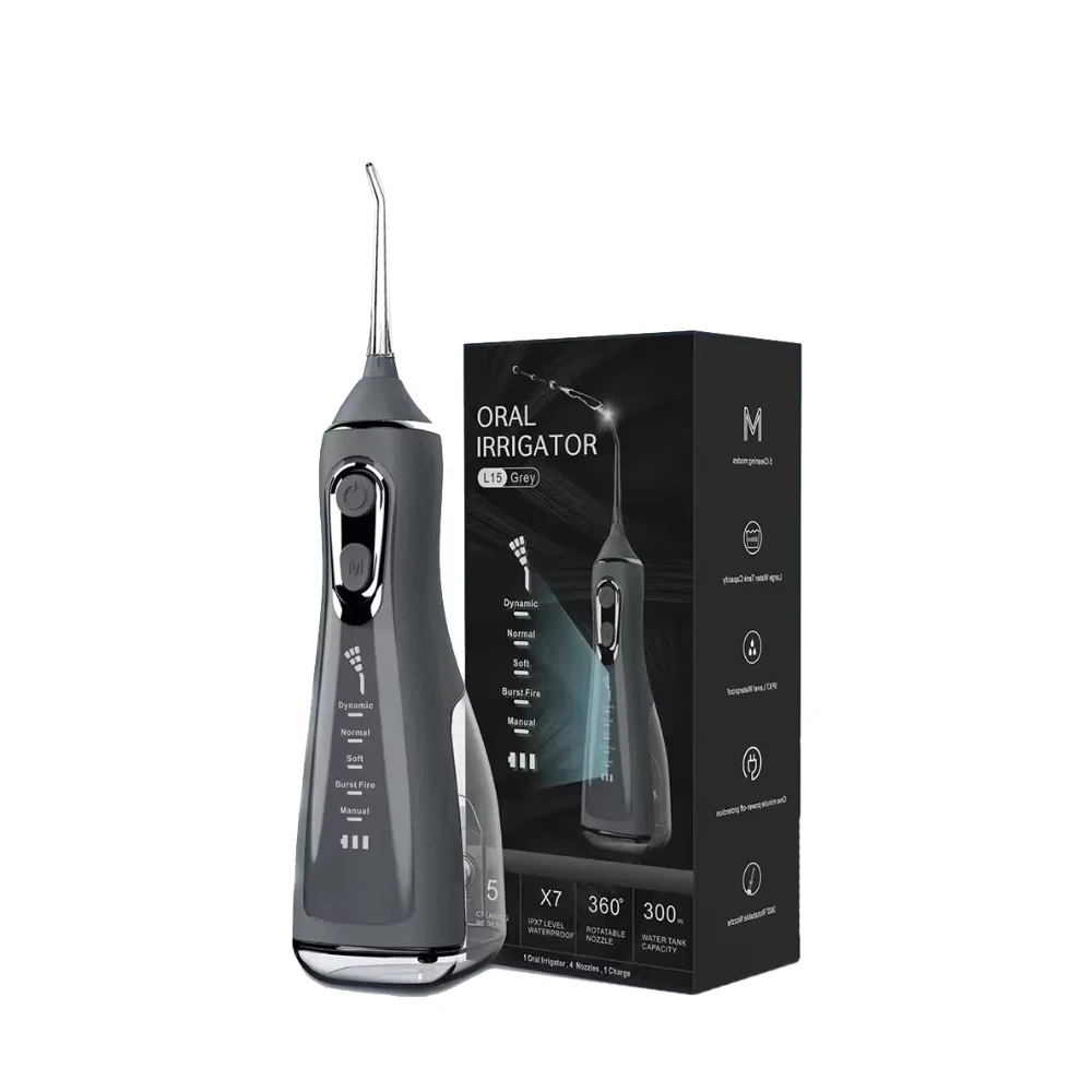 Oral Irrigator Portable Water Flosser Dental Pick 5 Modes 360° Rotated Jet For Cleaning Teeth Thread Floss Mouth Washing Machine thumbnail 6