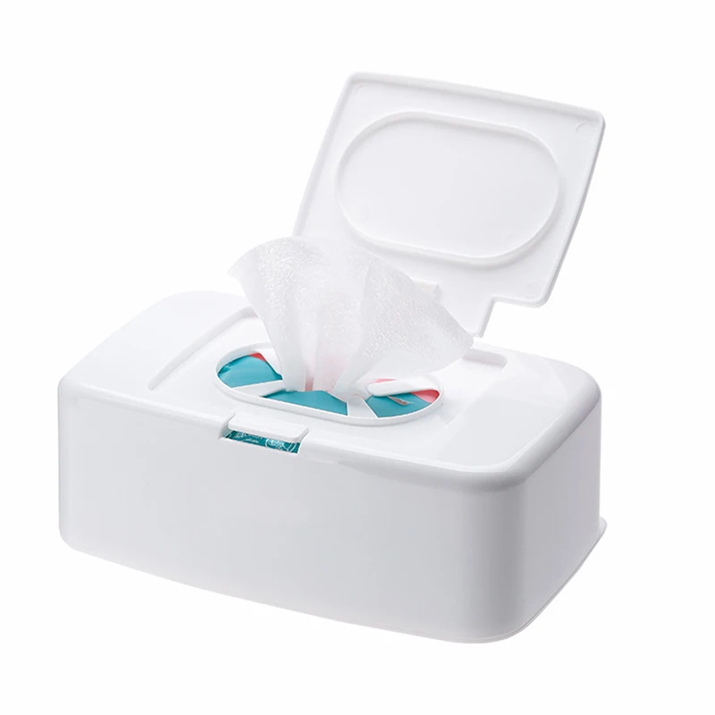 Wet Tissue Box Wipes Dispenser Portable Wipes Napkin Storage Box Holder Container thumbnail 5