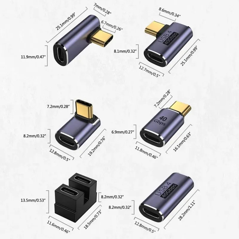 PD 100W 40Gbps Data Transfer USB 4.0 Thunderbolt 4 Type C Male to Female Connector Extender for Mobile Phone LaptopSwitch thumbnail 6