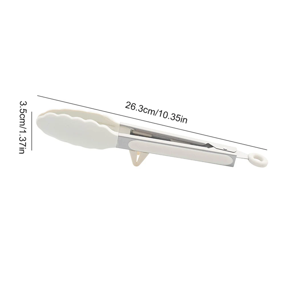 BBQ Food Clip Non-slip Stainless Steel Barbecue Bread Clip Silicone High Temperature Grill Tong Dining Bar Kitchen Accessories thumbnail 6