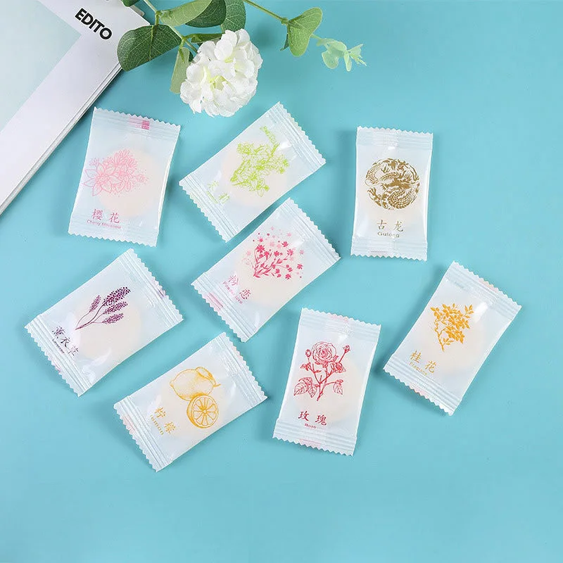 5 fragrances Toilet Aromatherapy Fragrance Lasting Solid Air Freshener Bedroom Wardrobe Car Home Household Fresher Deodorant thumbnail 2