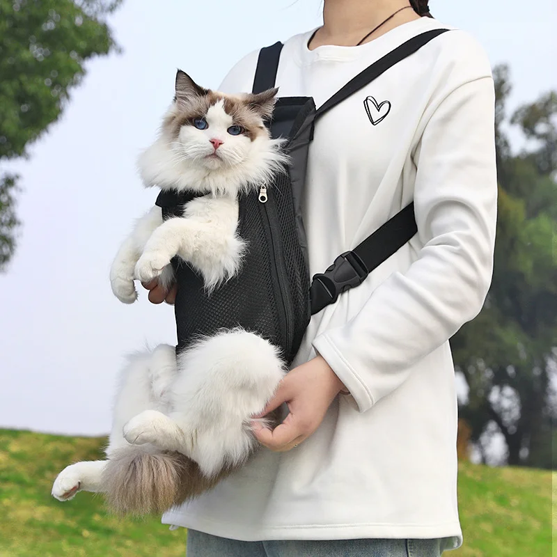 Pet Cat Dog Carrier Backpack Mesh Camouflage Outdoor Travel Products Adjustable Cat Dog Carrier Bag Pet Double Shoulder Backpack thumbnail 4