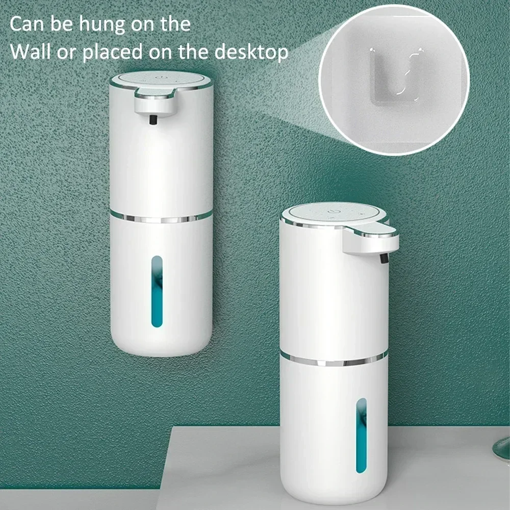 380ML Automatic Foam Soap P11 Dispenser Bathroom Smart Washing Hand Machine With USB Charging White ABS Material thumbnail 3