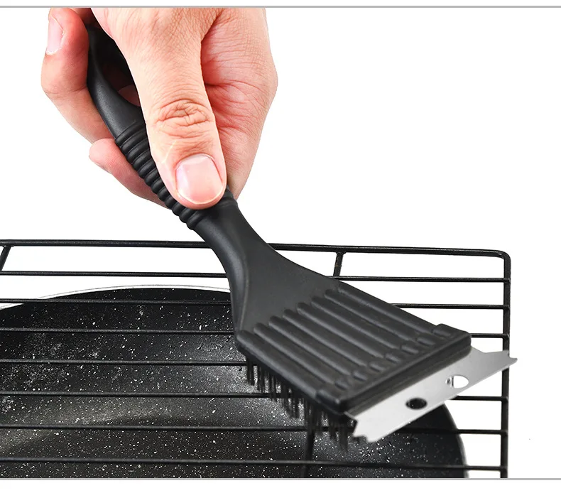 For Barbecue Grill Brush Steel Wire Bristles BBQ Cleaning Brushes Durable Cooking Tool Outdoor Home BBQ Gas Kit Accessories thumbnail 2