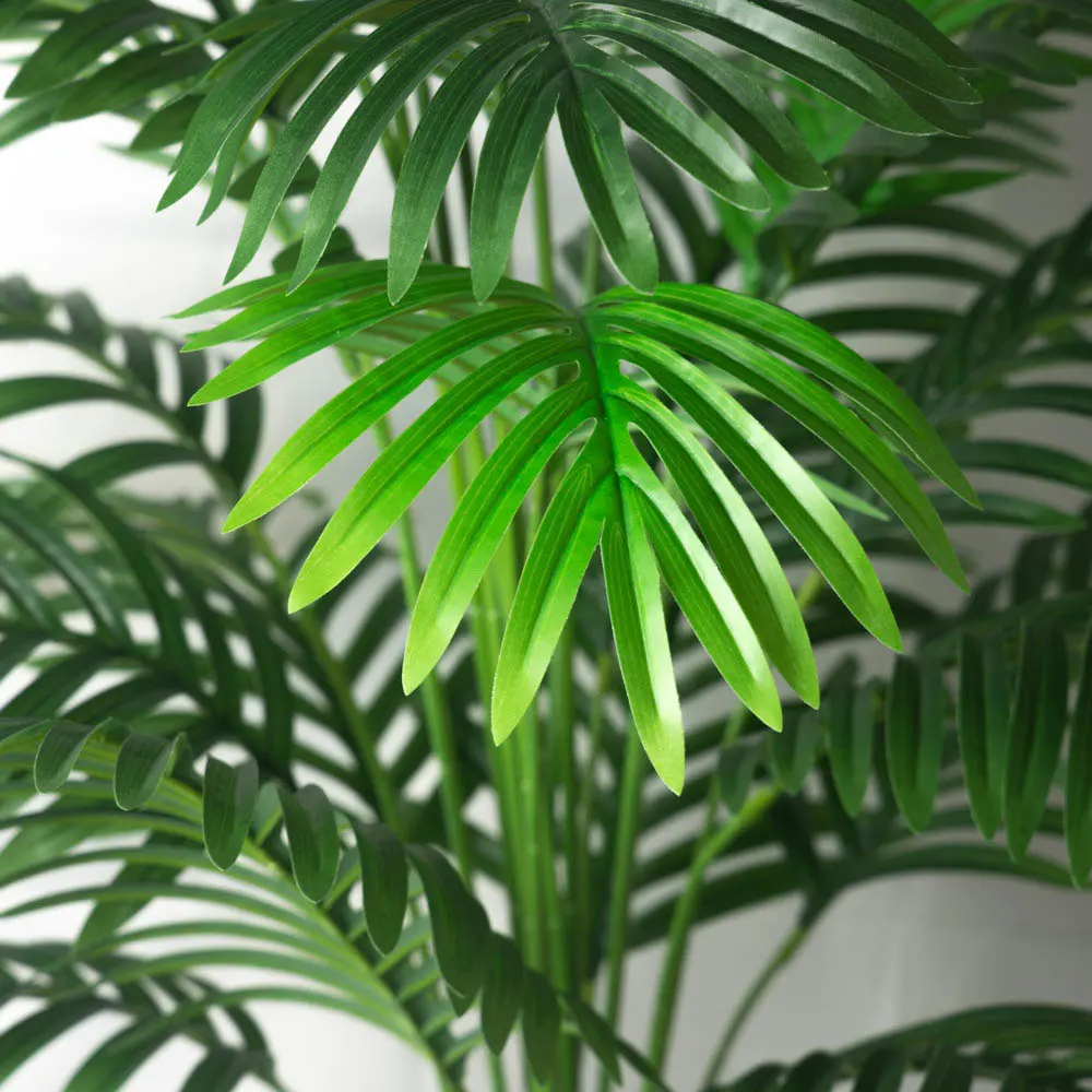 90-120cm Large Artificial Palm Tree Tropical Fake Plants Green Plastic Palm Leafs Big Monstera Tree Branch For Home Garden Decor thumbnail 6