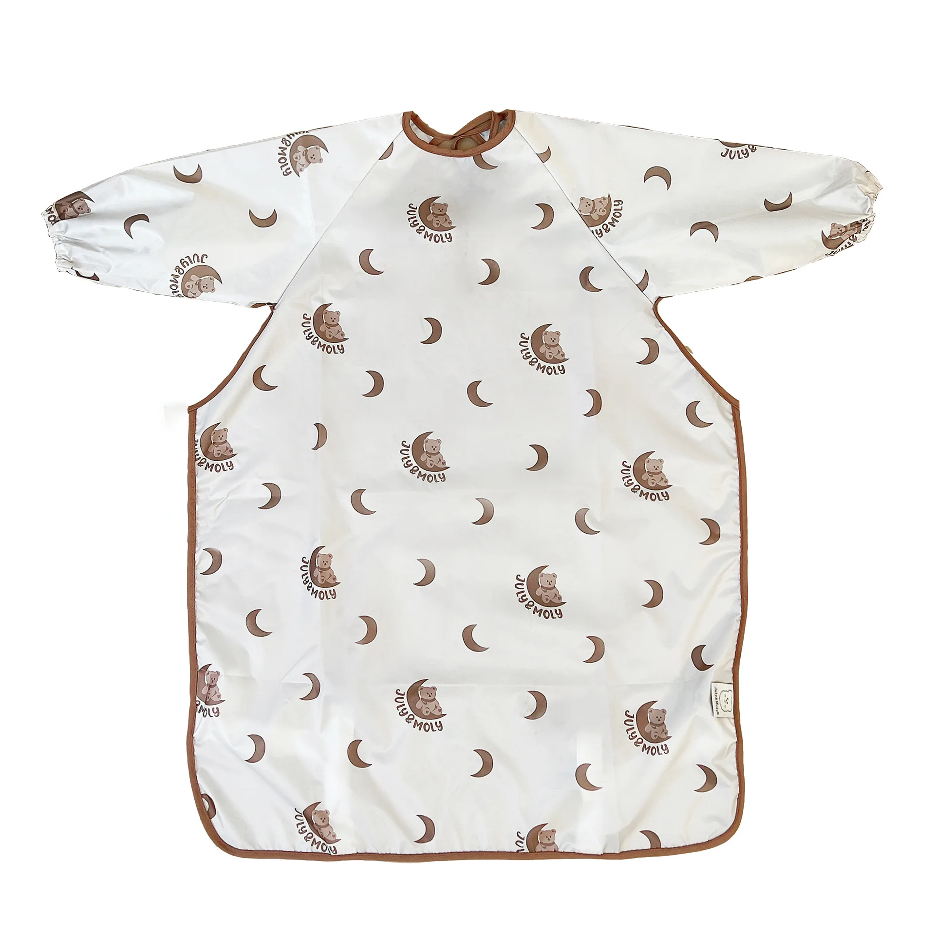 Feeding Bib for Baby Boys Girls 6-36Month Waterproof Bib Apron Smock with Table Cover Infant Mess Free Full Coverage Bib thumbnail 5