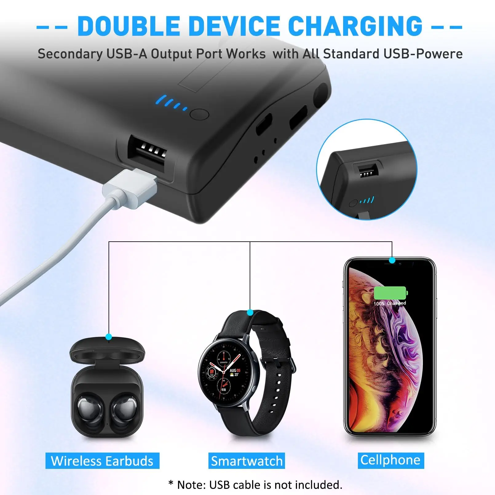 Xilecaly Battery Charger Case for Samsung S24 Ultra S23 Plus S22 S21 S20 Note 20 Ultra  External Power Bank Cover For S21 FE thumbnail 4