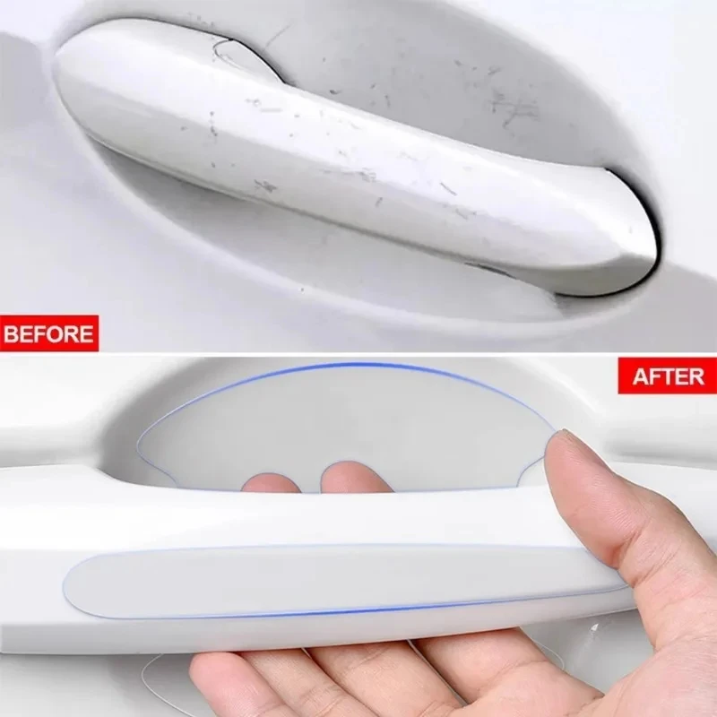 Invisible Car Door Bowl Handle Protective Sticker Anti-collision Scratch-resistant Protection Clear Strip Stickers Car Decals thumbnail 4