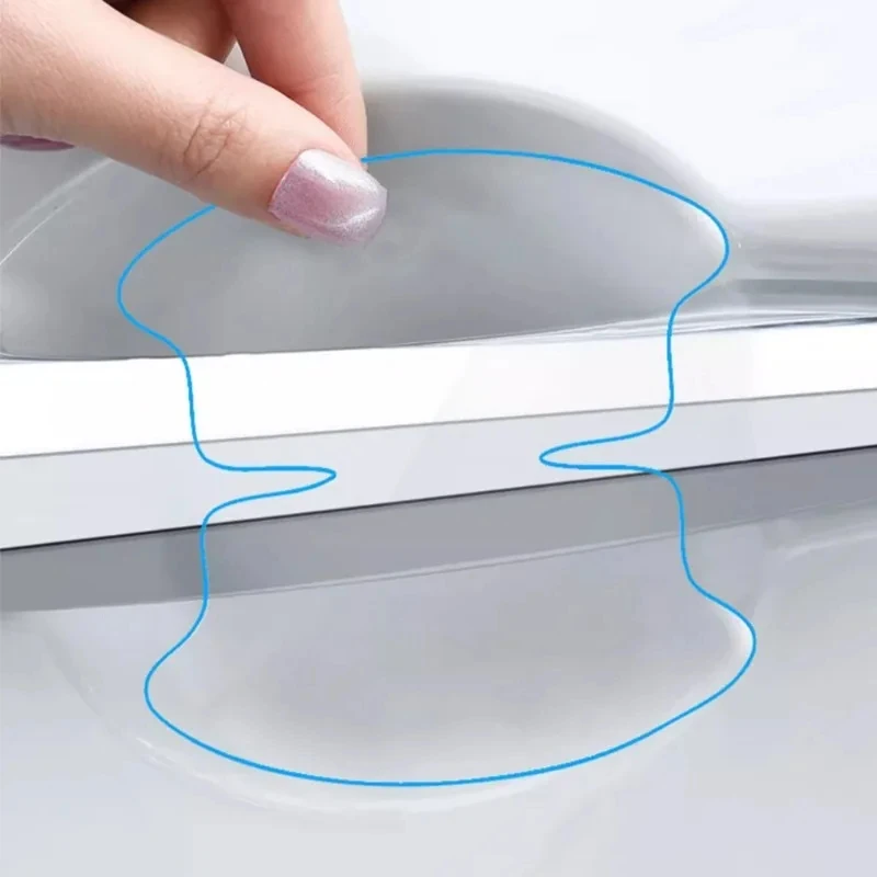Invisible Car Door Bowl Handle Protective Sticker Anti-collision Scratch-resistant Protection Clear Strip Stickers Car Decals thumbnail 3