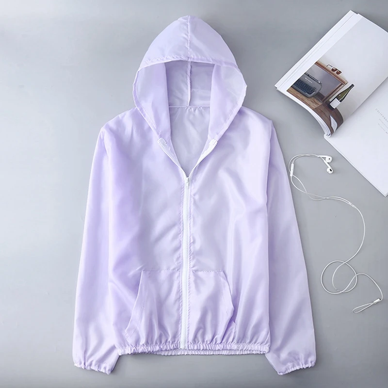 Woman Sun Protection Clothing Female Jackets Summer Ladies Thin Long Sleeve Outdoor Sports Hooded Protect Windbreakers thumbnail 5