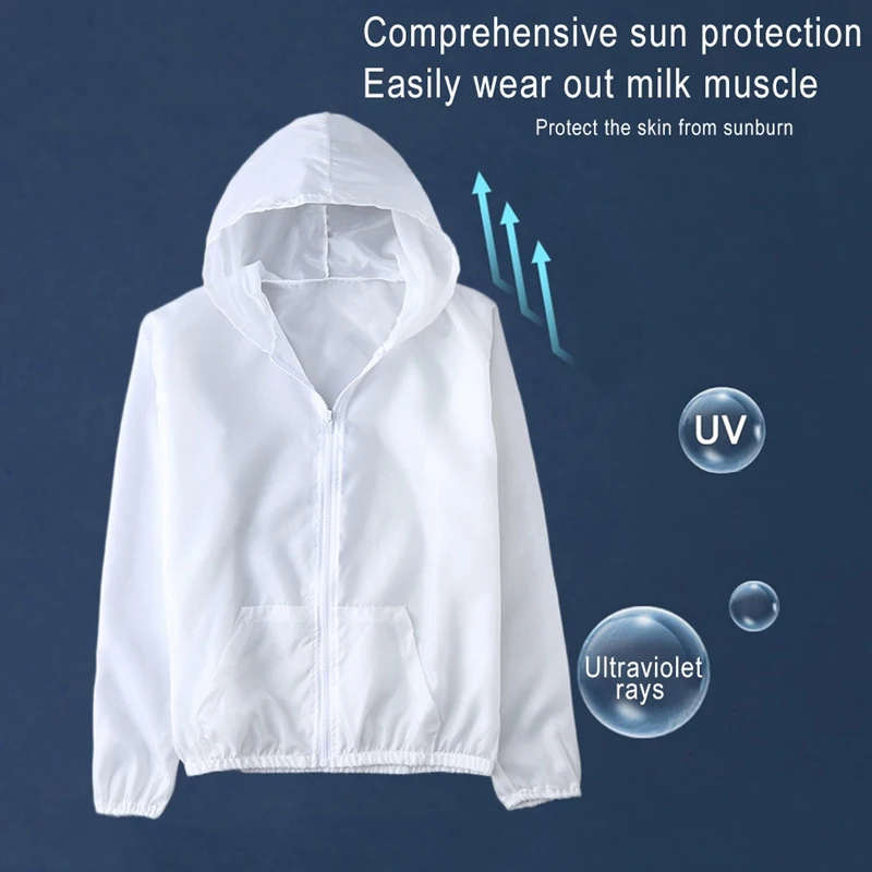 Woman Sun Protection Clothing Female Jackets Summer Ladies Thin Long Sleeve Outdoor Sports Hooded Protect Windbreakers thumbnail 2