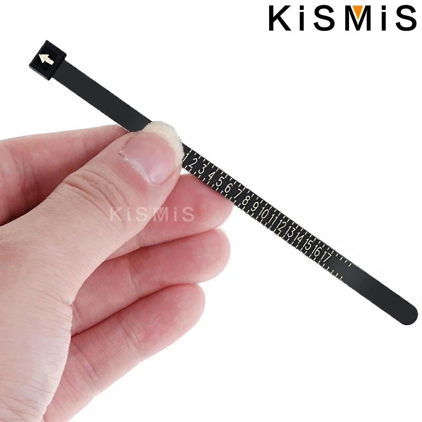 KISMIS 1PC White/Black US/EU Sizes Wedding Ring Band Ring Sizer Measure Genuine Tester Finger Gauge Jewelry Accessory Tools thumbnail 4