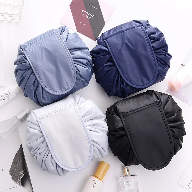 Women Drawstring Cosmetic Bag Travel Storage Makeup Bag Organizer Female Make Up Pouch Portable Waterproof Toiletry Beauty Case thumbnail 6