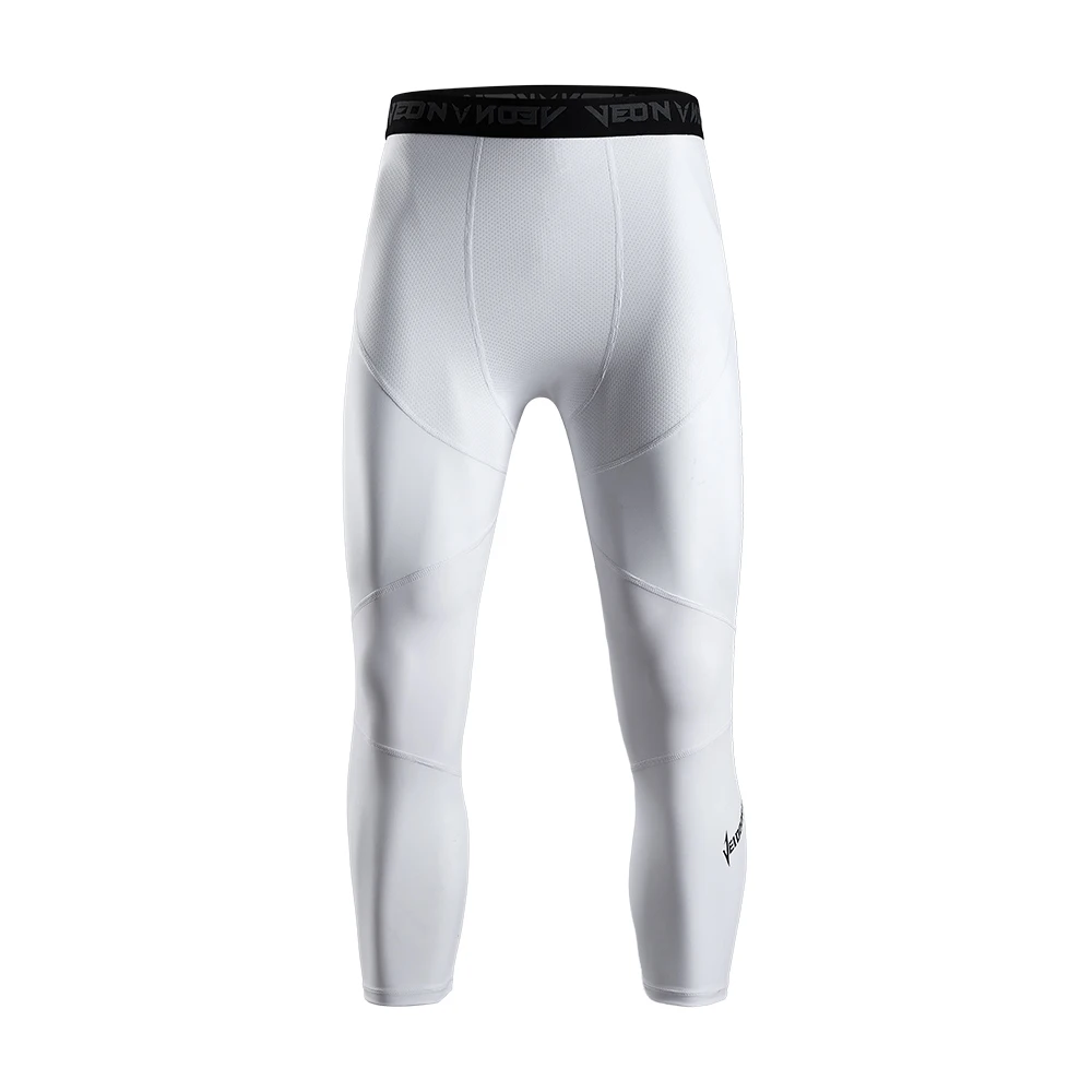 2023 3/4 Compression Pants for Men Sportswear Training Tights Gym Fitness Athletic Leggings Pants Sport Bottoms Running thumbnail 3