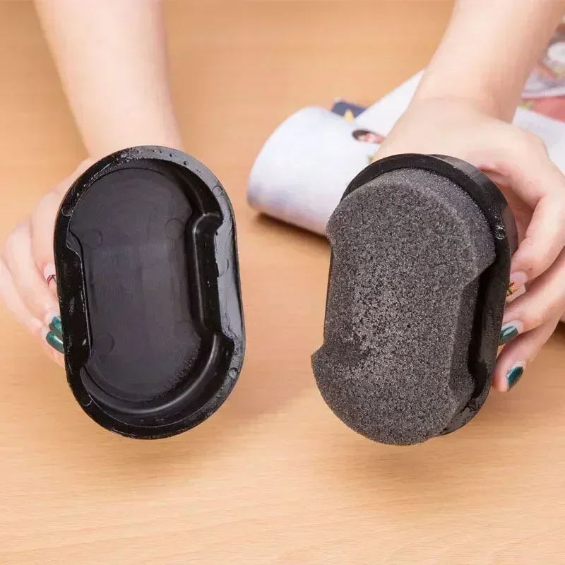 Quick Polish Double-sided Leather Shoe Brush Polish Brush Shoe Maintenance Brightening Cleaning Duster Sponge Wipe Colorless thumbnail 3
