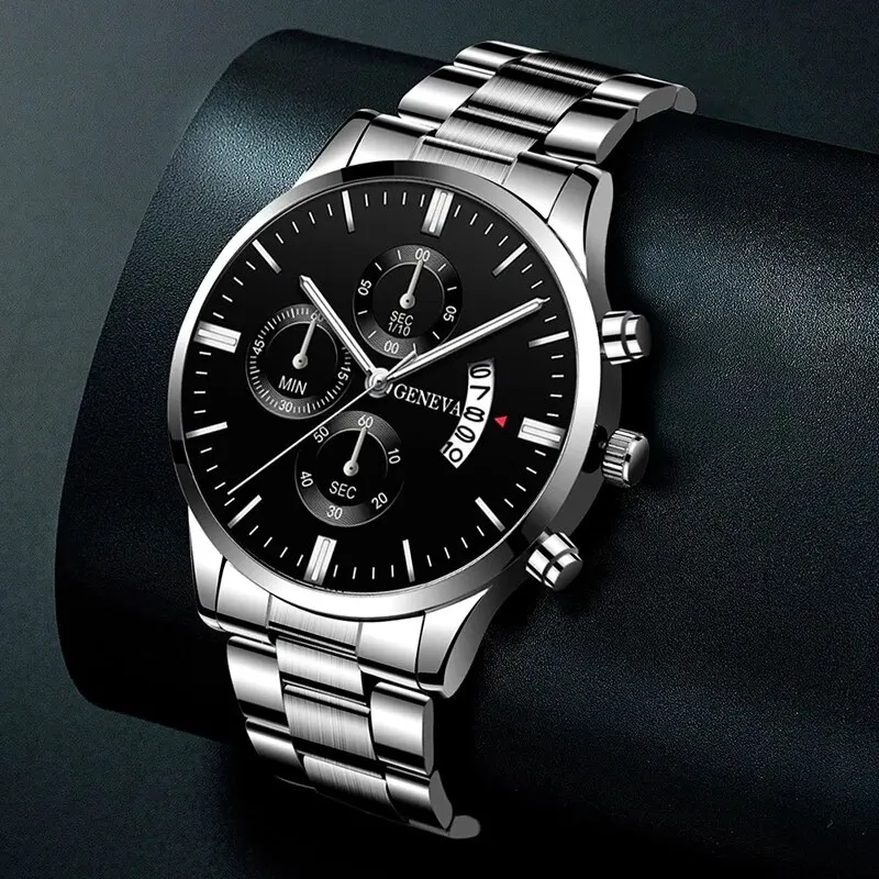 Fashion Men Watch Luxury Calendar Quartz Wrist Watch Business Watches Man Clock Male Bracelet Wristwatch thumbnail 4