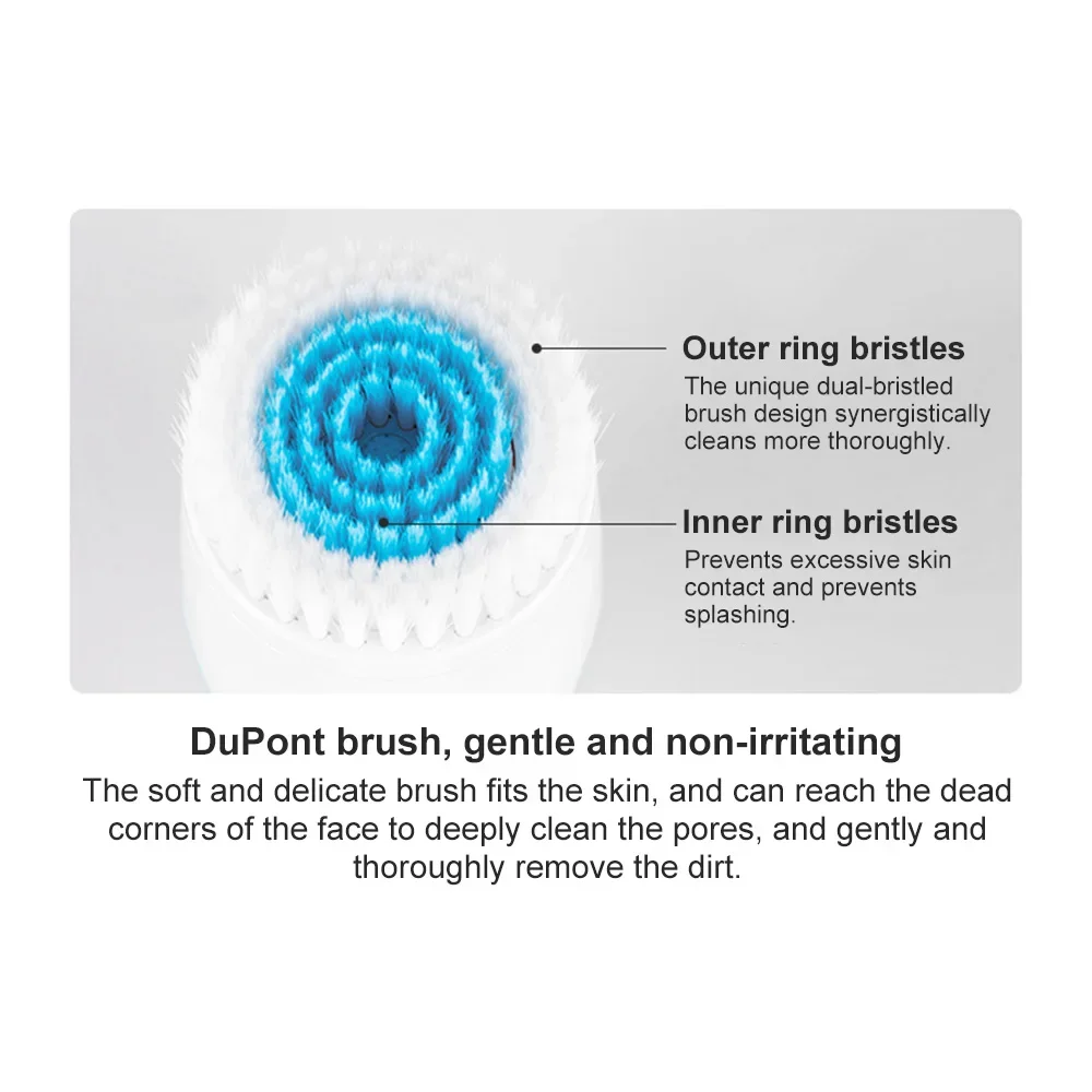 3 In 1 Electric Cleansing Brush Ultrasonic Facial Cleaner Face Massagers Sonic Rotating Cleansing Brush Face Deep Cleansing Tool thumbnail 4