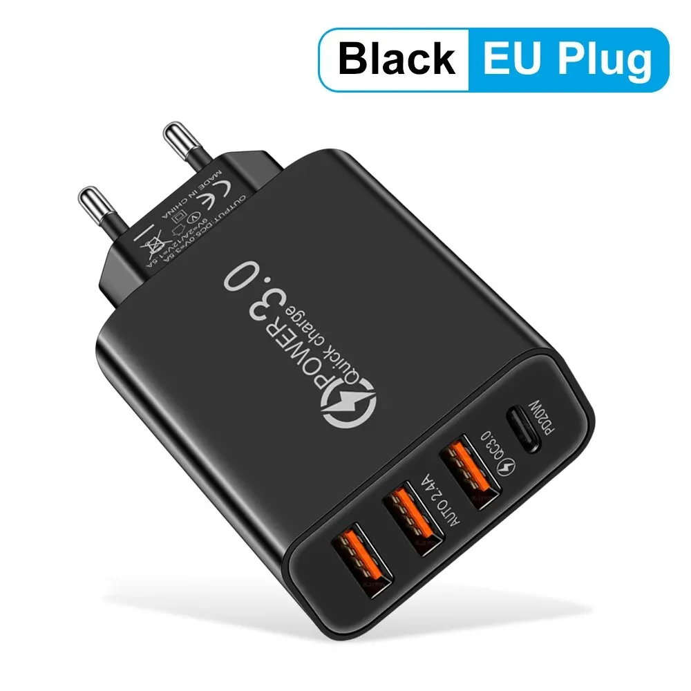 Total 20W Multi Port Wall Charger USB PD Adapter For Xiaomi iPhone 13 12 for Samsung Mobile Phone Plug Charging thumbnail 6