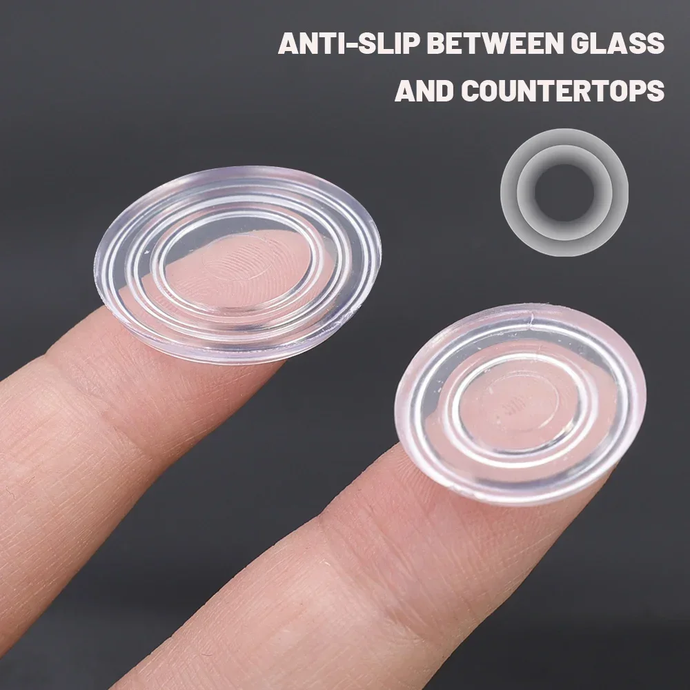 10-30pcs Round Glass Non-slip Pads Transparent PVC Table Top Cushion Enduring Suction Cup Glass Fixed Tool Furniture Accessories thumbnail 2