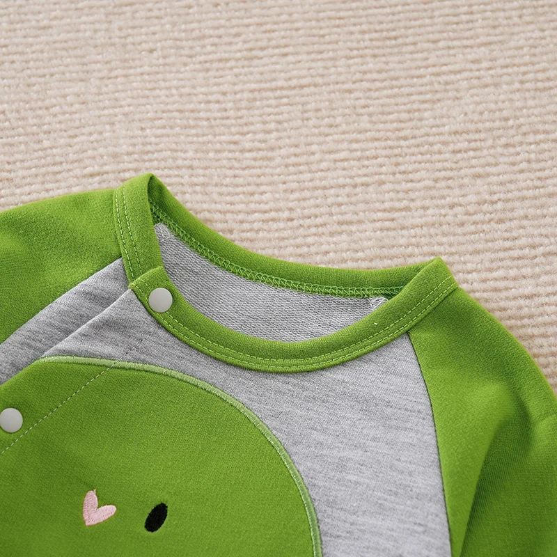 Spring And Autumn Boys And Girls Cute Cartoon Dinosaur 3d Printing  Comfortable Casual Baby Bodysuit thumbnail 3