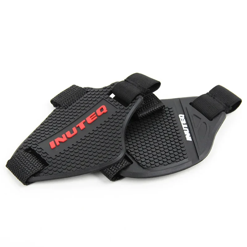 Motorcycle Shoes Protection Gear Motorbike Shift Pad Shoe Boot Protector Cover Durable Anti-skid Protective Rubber Guards Black thumbnail 5