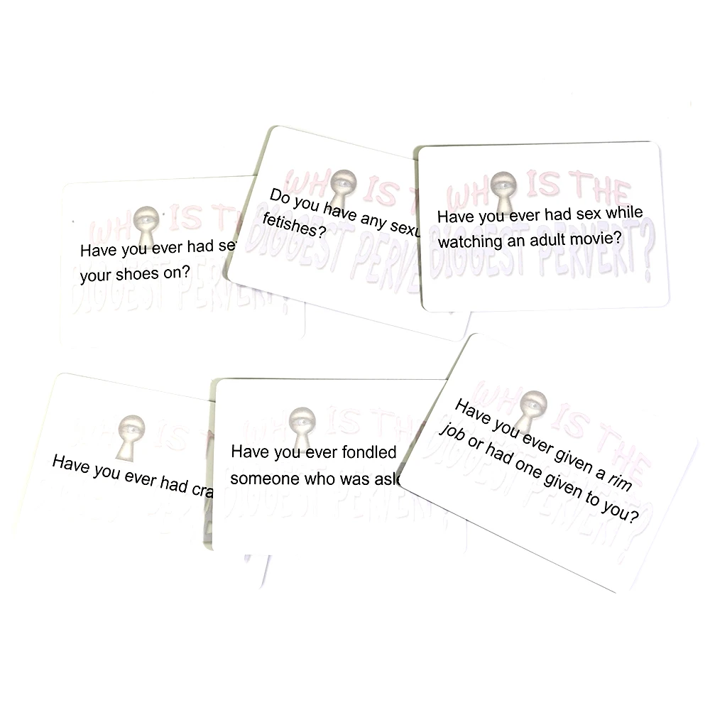 Newest Who Is The Biggest Pervert Card Game Popular Adult Board Game Party Game Questions thumbnail 4