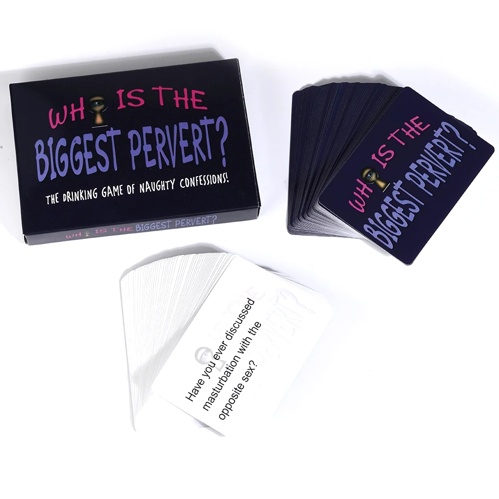 Newest Who Is The Biggest Pervert Card Game Popular Adult Board Game Party Game Questions thumbnail 6