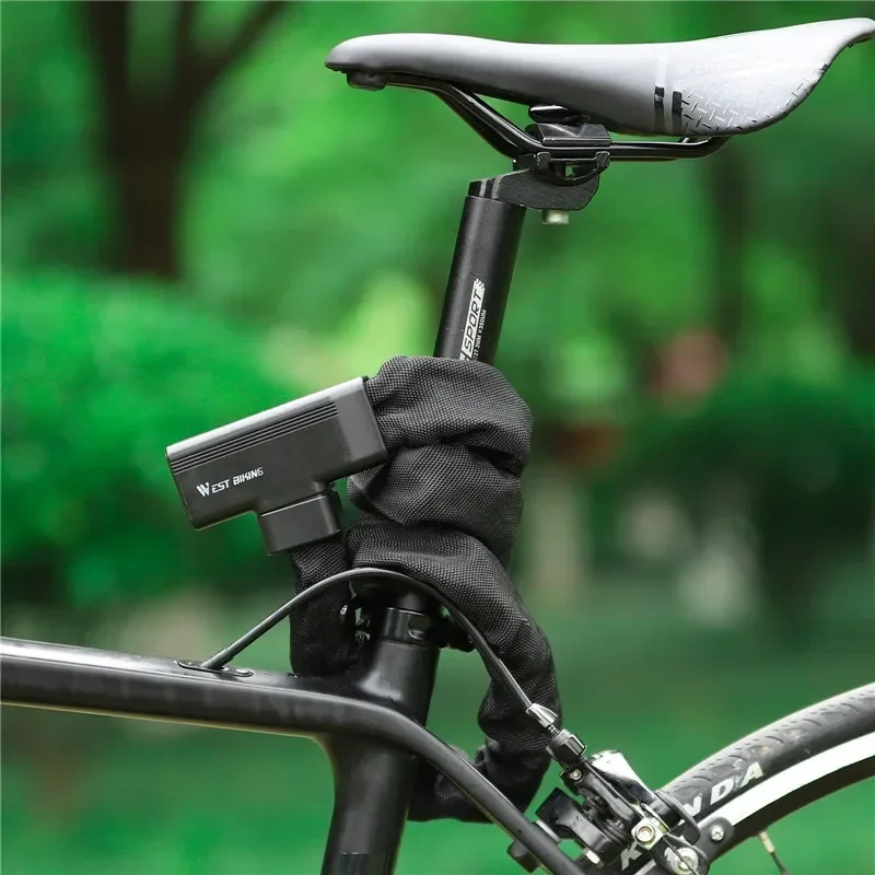 WEST BIKING Steel A3 Anti-theft Chain Lock Thicken Motorcycle Bicycle Lock 1m Multipurpose Cabinet Door Padlock Bike Accessories thumbnail 5