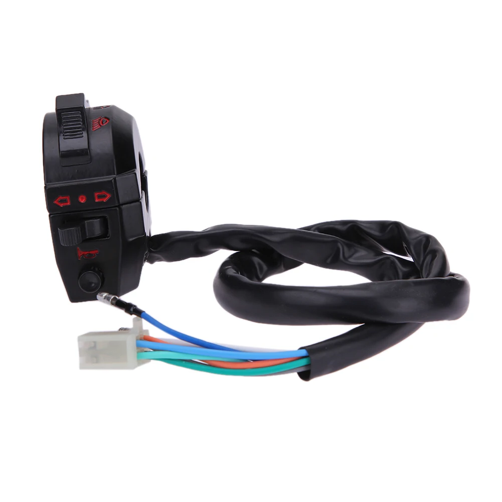 Motorcycle ATV Handlebar Left Side Control Switch High/Low Beam Light Turn Signal Horn Switches for Honda XL XR 250 400 650 600 thumbnail 3