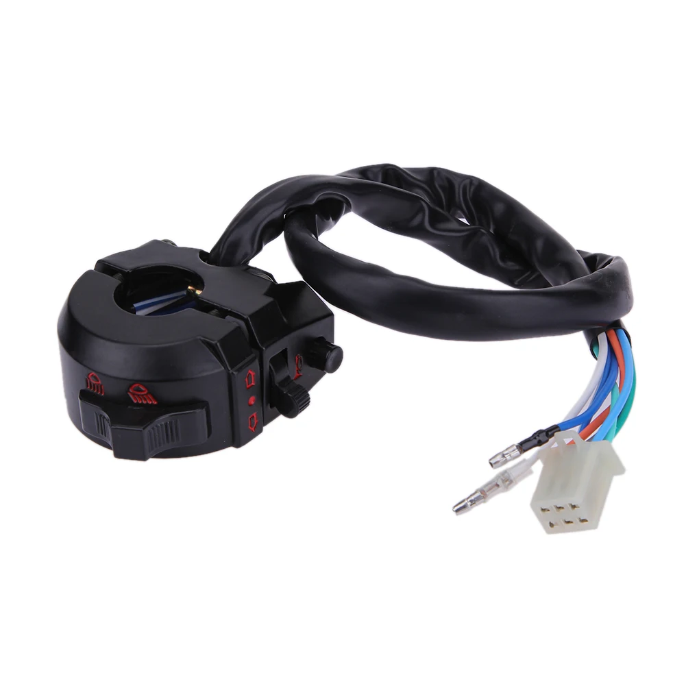 Motorcycle ATV Handlebar Left Side Control Switch High/Low Beam Light Turn Signal Horn Switches for Honda XL XR 250 400 650 600 thumbnail 4