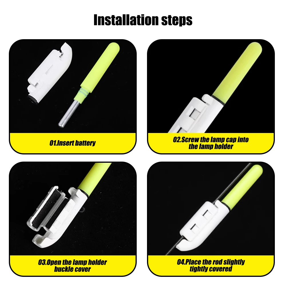 Fishing Electronic Rod Luminous Stick Flash Light CR425 3.6V Lithium Battery LED Removable USB Charge Waterproof Night Tackle thumbnail 6