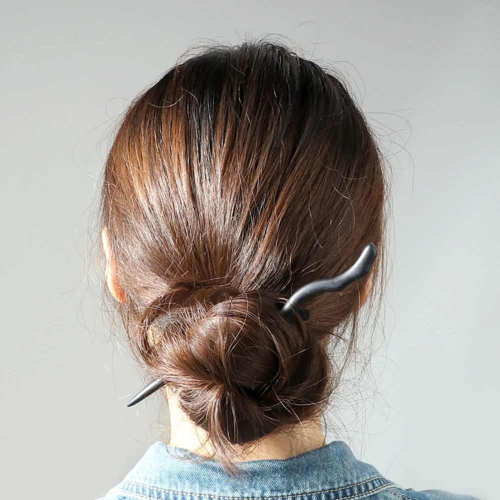 Retro Style Hairpins Simple Natural Black Sandalwood Hair Sticks Women Girls Chopstick Hair Clips Pins Jewelry Hair Accessories thumbnail 4