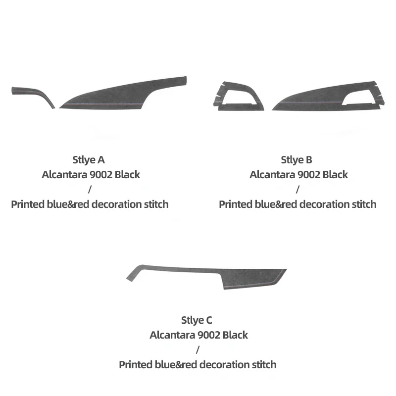 Made of Alcantara For BMW F20 F21 F22 F23 Car Interior Dashboard Panel Instrument Trim Cover M Performance Sticker Accessories thumbnail 2