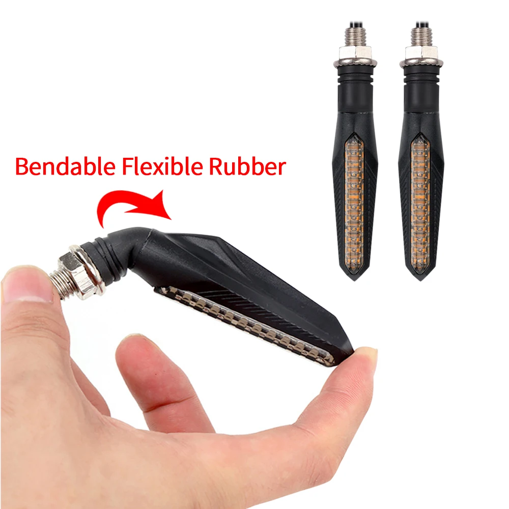 Universal Motorcycle Turn Signal Light 12V Waterproof Flasher Indicator Blinker Rear Lights Lamp Accessories thumbnail 6