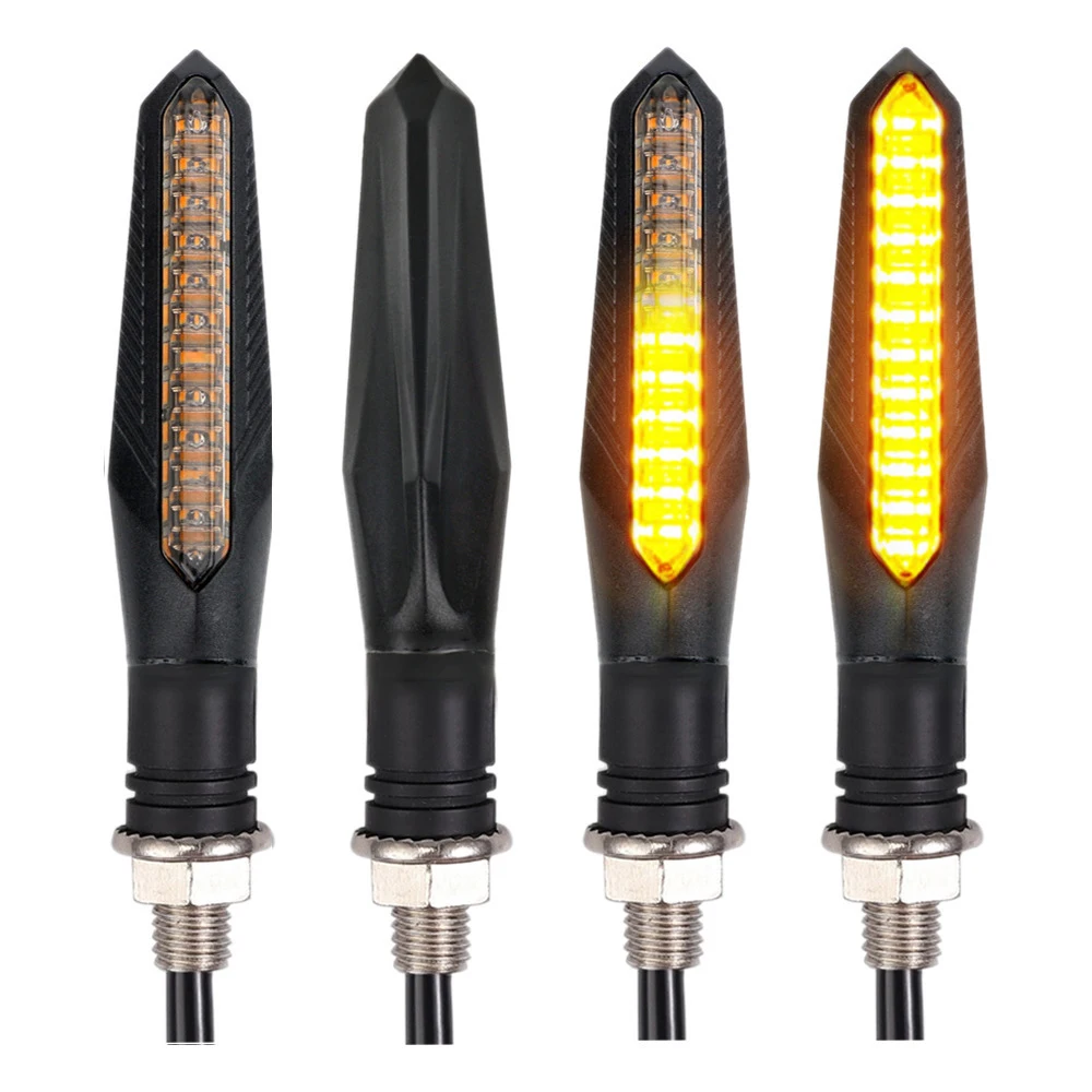 Universal Motorcycle Turn Signal Light 12V Waterproof Flasher Indicator Blinker Rear Lights Lamp Accessories thumbnail 3